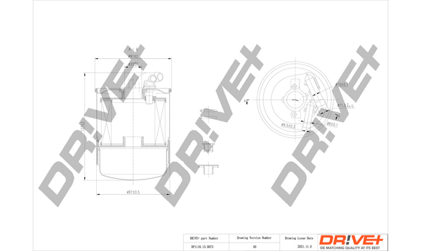 Fuel filter - DP1110.13.0073 Dr!ve+