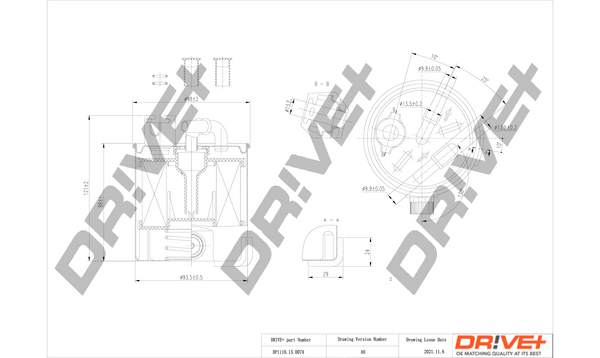 Fuel filter - DP1110.13.0074 Dr!ve+
