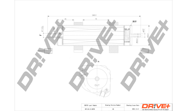 Fuel filter - DP1110.13.0079 Dr!ve+