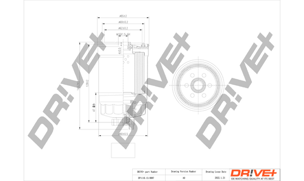 Fuel filter - DP1110.13.0087 Dr!ve+