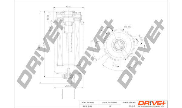 kuro filtras - DP1110.13.0092 Dr!ve+
