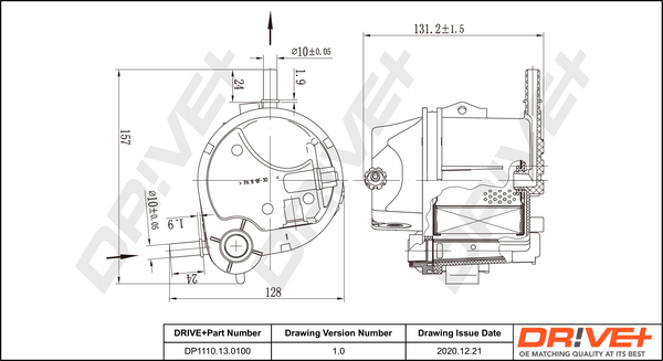 Fuel filter - DP1110.13.0100 Dr!ve+