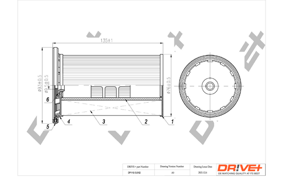 Filtro carburante - DP1110.13.0102 Dr!ve+