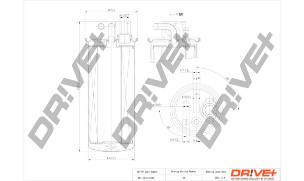 kuro filtras - DP1110.13.0105 Dr!ve+