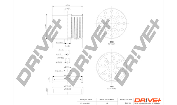 Fuel filter - DP1110.13.0107 Dr!ve+