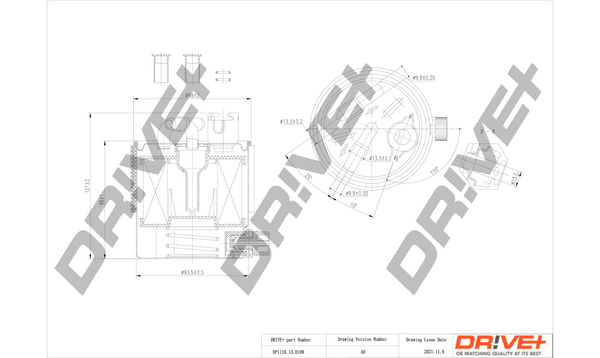 kuro filtras - DP1110.13.0109 Dr!ve+