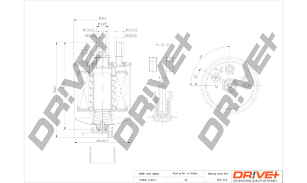 Fuel filter - DP1110.13.0113 Dr!ve+