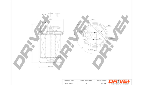 Filtro carburante - DP1110.13.0114 Dr!ve+