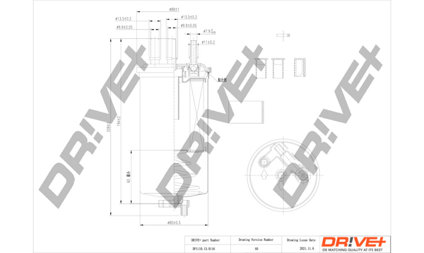 Fuel filter - DP1110.13.0116 Dr!ve+