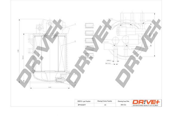 Filtro carburante - DP1110.13.0117 Dr!ve+