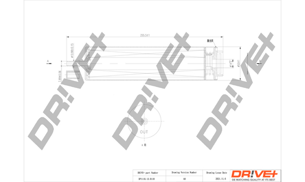 Filtro carburante - DP1110.13.0118 Dr!ve+