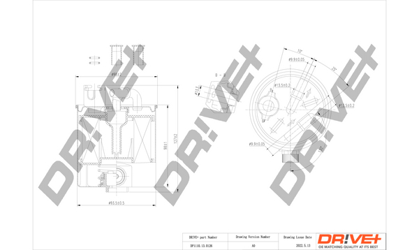 Fuel filter - DP1110.13.0126 Dr!ve+