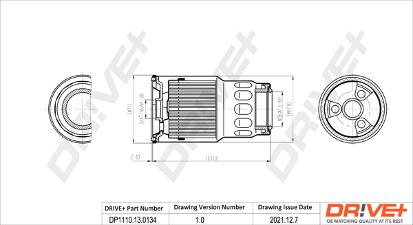 Fuel filter - DP1110.13.0134 Dr!ve+