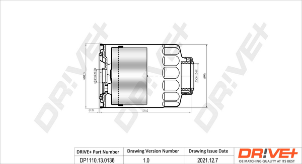 Топливный фильтр - DP1110.13.0136 Dr!ve+
