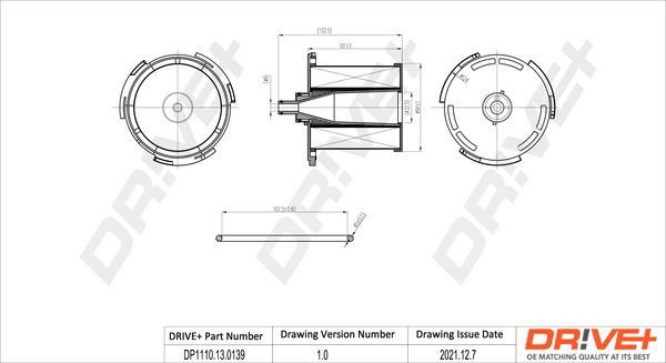 Fuel filter - DP1110.13.0139 Dr!ve+