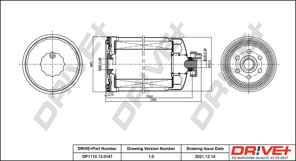 Fuel filter - DP1110.13.0141 Dr!ve+