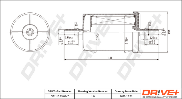 Fuel filter - DP1110.13.0147 Dr!ve+