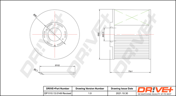 Fuel filter - DP1110.13.0149 Dr!ve+