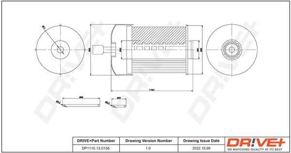 Fuel filter - DP1110.13.0156 Dr!ve+