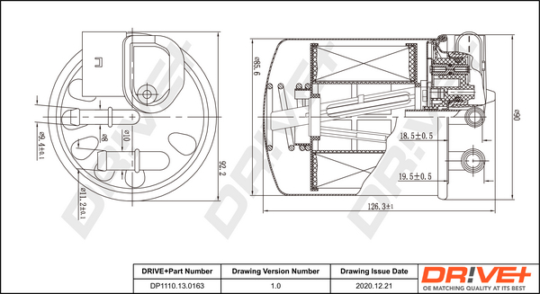 Fuel filter - DP1110.13.0163 Dr!ve+