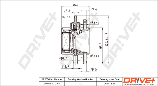 Fuel filter - DP1110.13.0164 Dr!ve+
