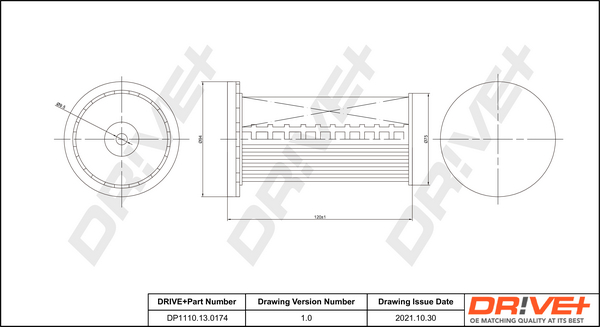 Fuel filter - DP1110.13.0174 Dr!ve+