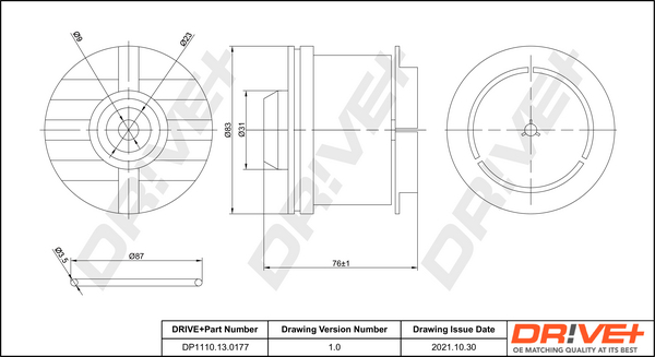 Fuel filter - DP1110.13.0177 Dr!ve+