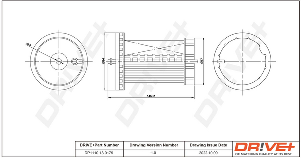 Fuel filter - DP1110.13.0179 Dr!ve+