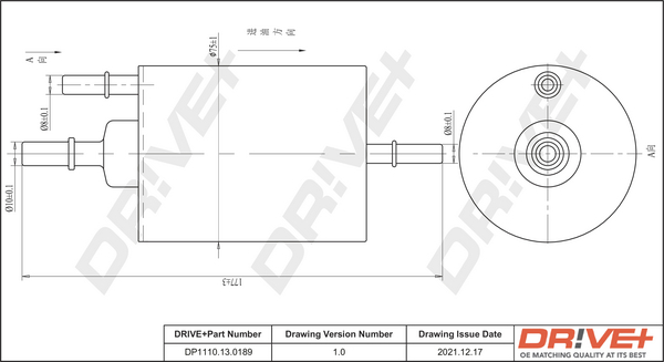 Fuel filter - DP1110.13.0189 Dr!ve+