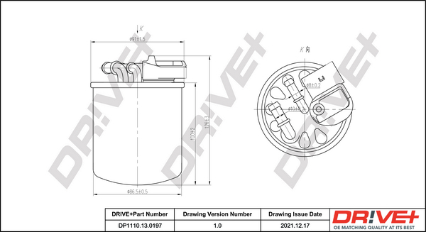Fuel filter - DP1110.13.0197 Dr!ve+
