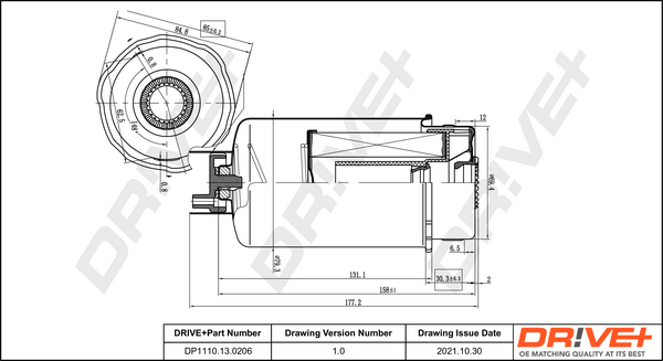 Fuel filter - DP1110.13.0206 Dr!ve+