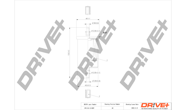 Fuel filter - DP1110.13.0207 Dr!ve+