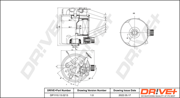 Fuel filter - DP1110.13.0213 Dr!ve+