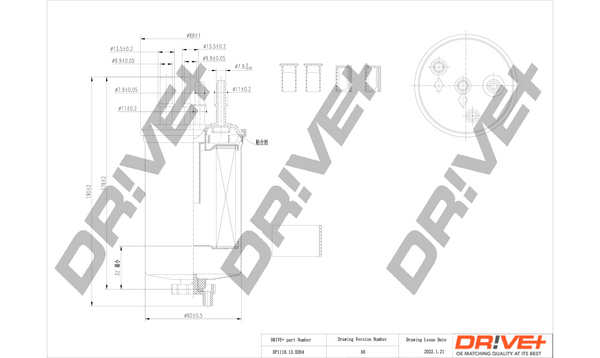 Fuel filter - DP1110.13.0264 Dr!ve+