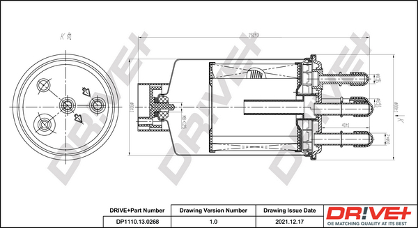 Fuel filter - DP1110.13.0268 Dr!ve+