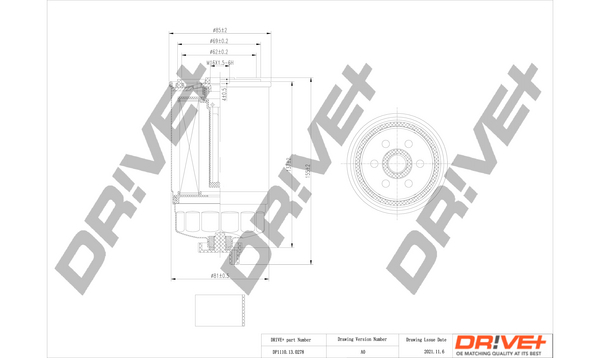Fuel filter - DP1110.13.0278 Dr!ve+