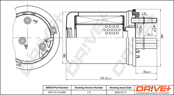 Fuel filter - DP1110.13.0284 Dr!ve+