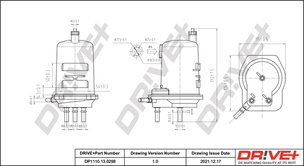 Fuel filter - DP1110.13.0298 Dr!ve+