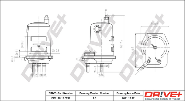 Fuel filter - DP1110.13.0299 Dr!ve+