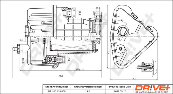 Fuel filter - DP1110.13.0300 Dr!ve+