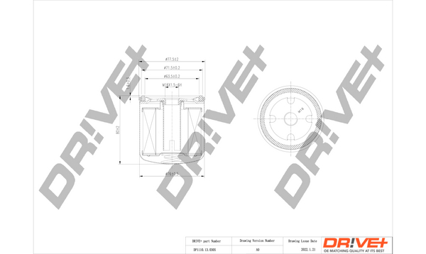 kuro filtras - DP1110.13.0305 Dr!ve+