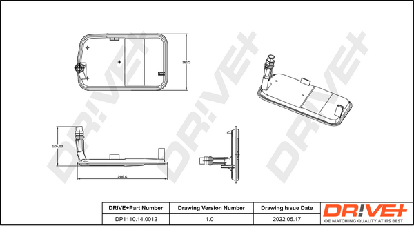 Hydraulic Filter Set, automatic transmission - DP1110.14.0012 Dr!ve+