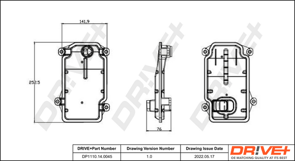 Hydraulic Filter Set, automatic transmission - DP1110.14.0045 Dr!ve+