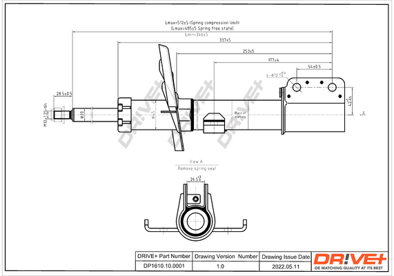 Ammortizzatore - DP1610.10.0001 Dr!ve+
