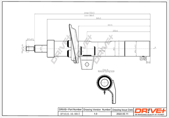 Shock Absorber - DP1610.10.0017 Dr!ve+