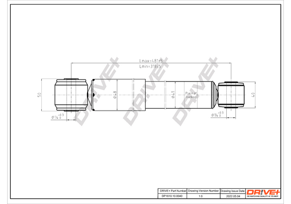 Ammortizzatore - DP1610.10.0040 Dr!ve+