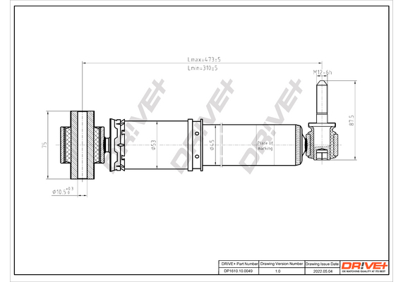 Ammortizzatore - DP1610.10.0049 Dr!ve+