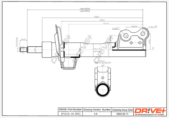 Ammortizzatore - DP1610.10.0051 Dr!ve+