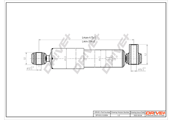Shock Absorber - DP1610.10.0054 Dr!ve+