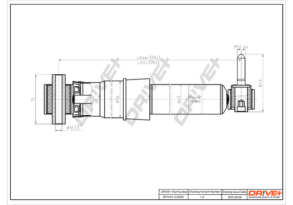 Shock Absorber - DP1610.10.0055 Dr!ve+